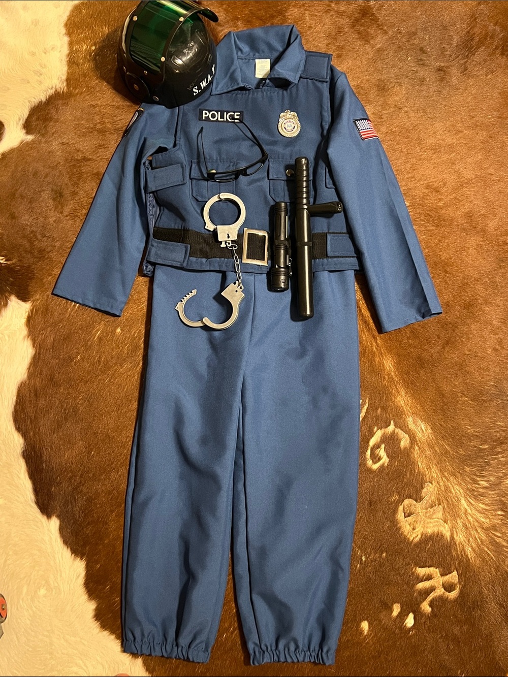 Kids police officer Costume 7-8 years